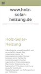 Mobile Screenshot of holz-solar-heizung.de